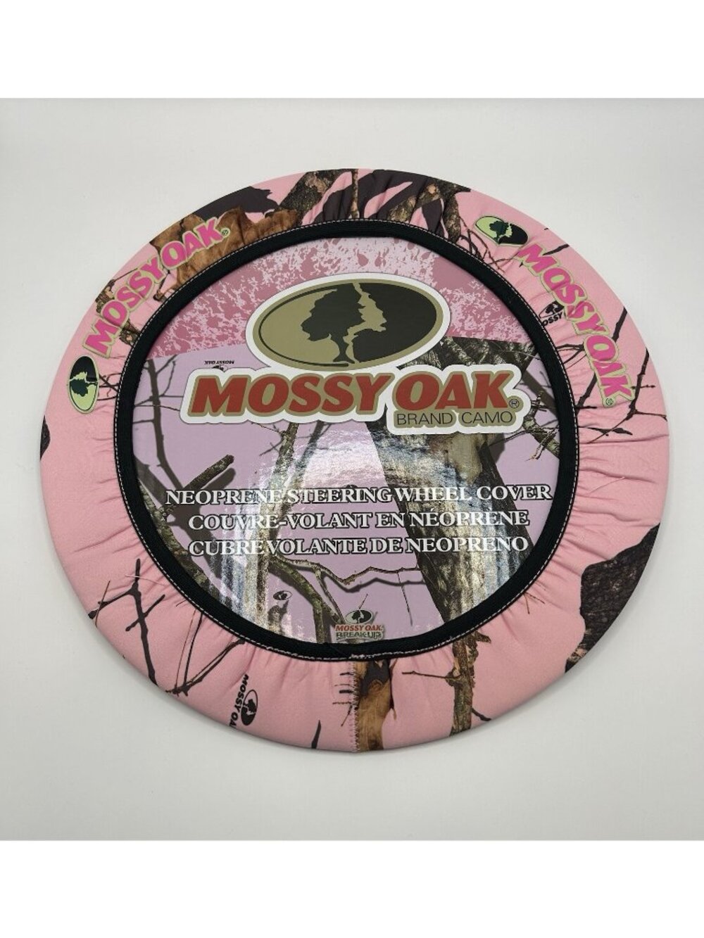 Mossy Oak Pink Camo MSW4407 Neoprene Steering Wheel Cover New Camouflage Car